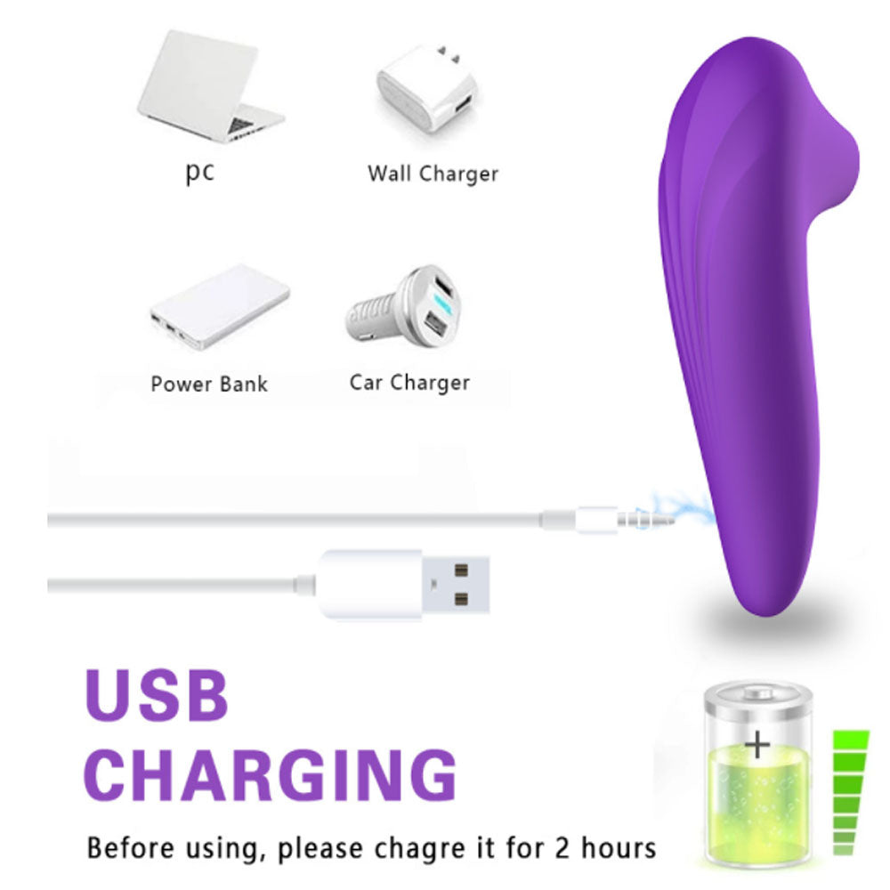 Silicone Massager with USB Recharge (KLM-ZDB038)