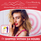 Silicone Massager with USB Recharge (KLM-ZDB038)