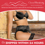 Romantic Wear (R81035-1) Delicate Lace Leg Garter Belt Set