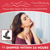 Premium Black Vibrator with Remote Control (KLM-HT018)