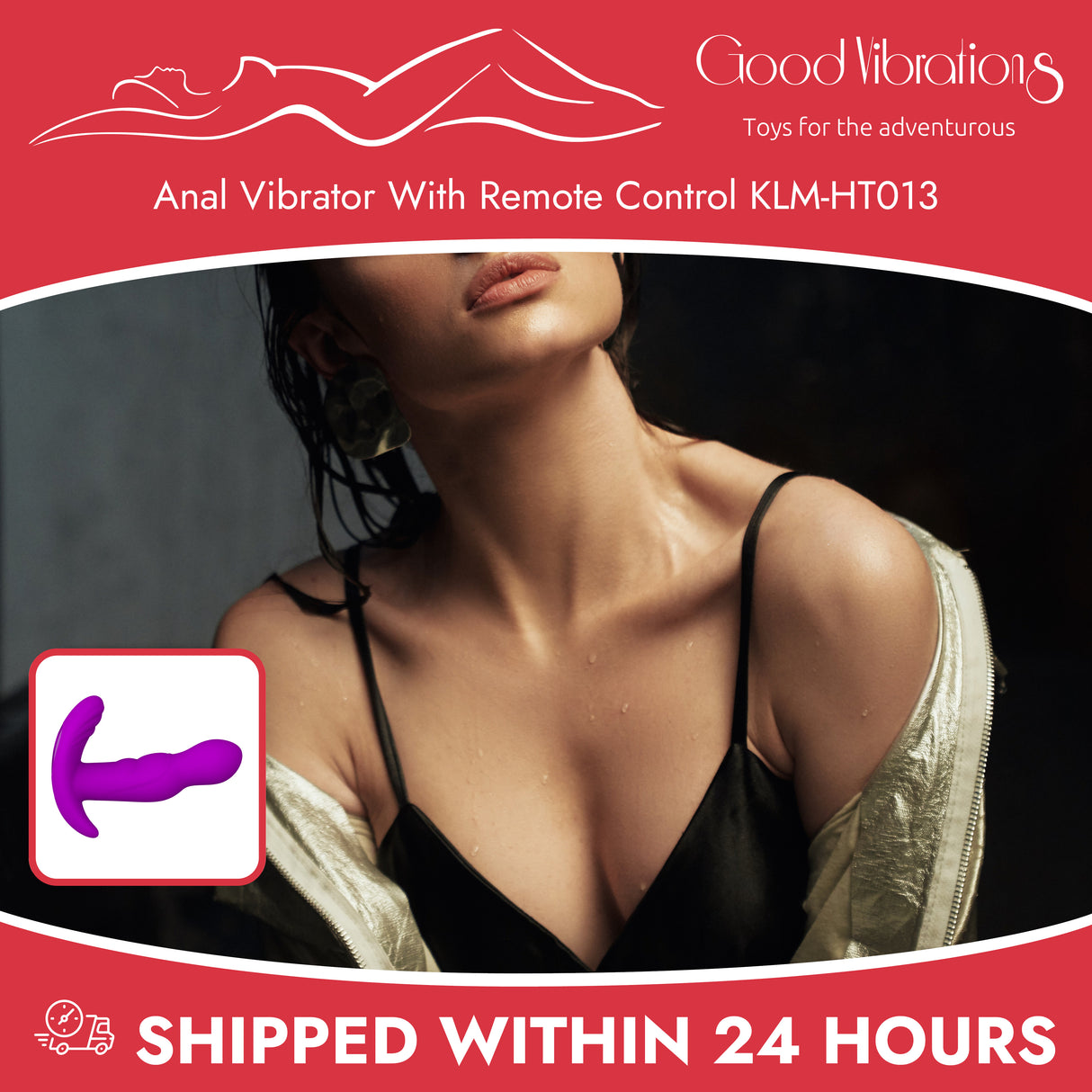 Anal Vibrator With Remote Control KLM-HT013