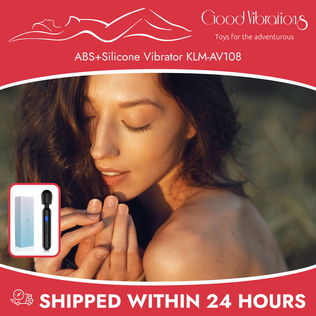 ABS+Silicone Vibrator KLM-AV108