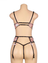 Romantic Wear (R81141) Two-piece Pink Lace Leg Garter Belt