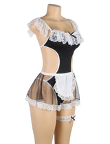 Black Sexy Lace Maid Costume (R81194)