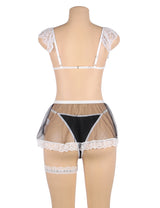 Black Sexy Lace Maid Costume (R81194)